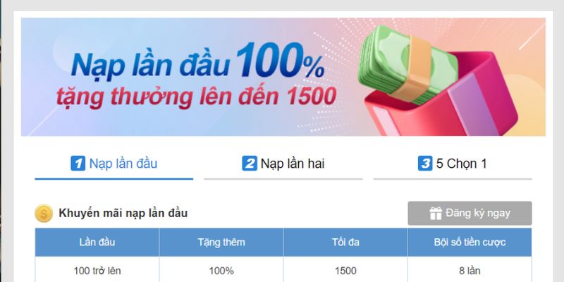 Khuyến mãi Kubet77 - 100% tiền nạp lần 1